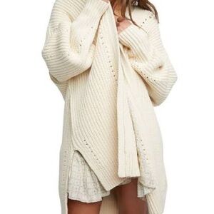 Free People nightingale cardigan Cream